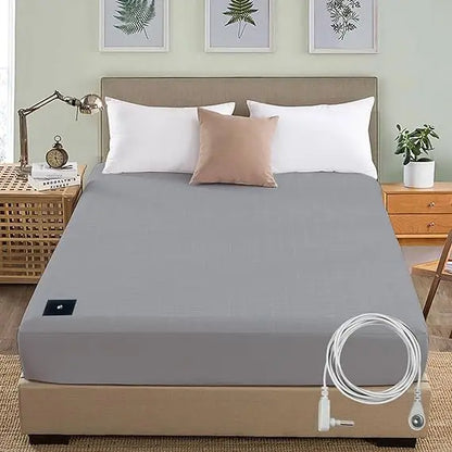 Silver Fiber Grounding Bed Fitted Sheet for Nature Wellness